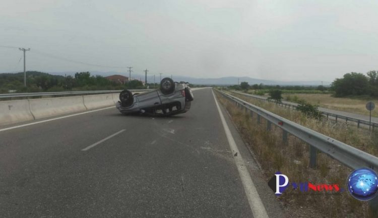 Άγιο είχε οδηγός σε τροχαίο, στην Πύλη