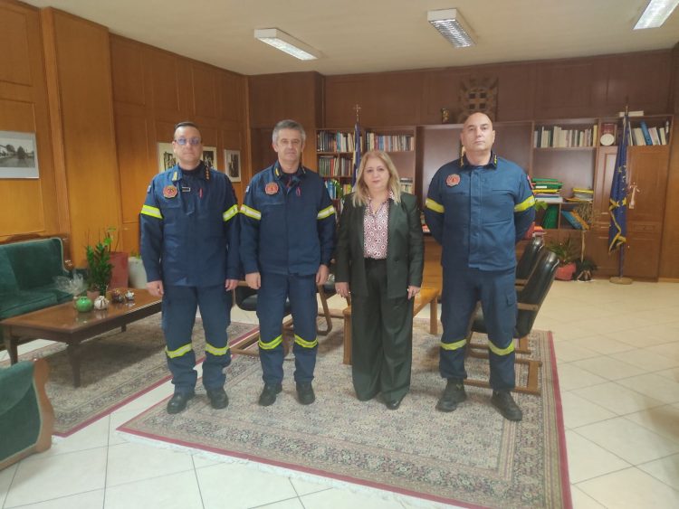 Επίσκεψη του Συντονιστή Επιχειρήσεων Στερεάς Ελλάδας και Θεσσαλίας του Πυροσβεστικού Σώματος στην Αντιπεριφερειάρχη