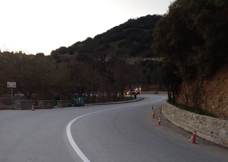 Εργασίες διαγράμμισης στο οδικό δίκτυο της Π.Ε. Τρικάλων