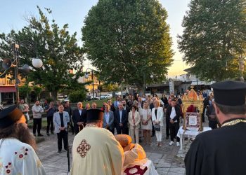 Πανηγυρικός Εσπερινός στον Ναό του Αγίου Αθανασίου στο Μεγαλοχώρι