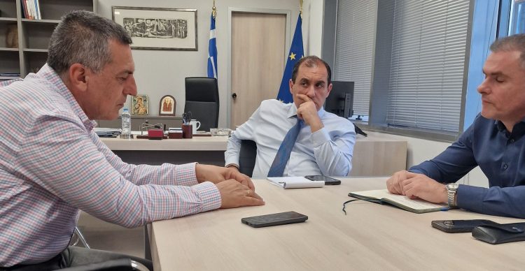 Θέματα Κρατικής Αρωγής έθεσε ο Περιφερειάρχης  στον Υφυπουργό Κλιματικής Κρίσης