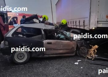 Θανατηφόρο τροχαίο έξω από τη Λάρισα: Νεκρός 50χρονος άνδρας ύστερα από σφοδρή σύγκρουση φορτηγού με ΙΧ αυτοκίνητο