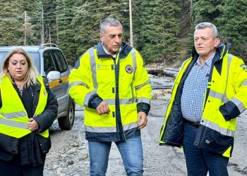 Αυτοψία  Κουρέτα στις πληγείσες περιοχές του Ασπροποτάμου
