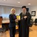 Επίσκεψη του Σεβασμιότατου Μητροπολίτη Λαρίσης  στη Γενική Γραμματέα Α.Δ.Θ.Στ.Ε.