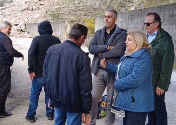 Αυτοψία της Αντιπεριφερειάρχη Π.Ε. Τρικάλων στον Υδροηλεκτρικό Σταθμό στη Γλύστρα