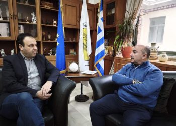 Με ευχές για το νέο έτος η συνάντηση Σακκά – Παπαστεργίου στο Δημαρχείο Τρικκαίων