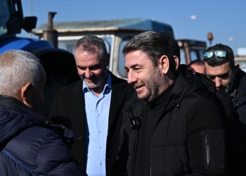 Στήριξη Ανδρουλάκη στους αγρότες στο μπλόκο του Ε65 στα Τρίκαλα (ΒΙΝΤΕΟ)