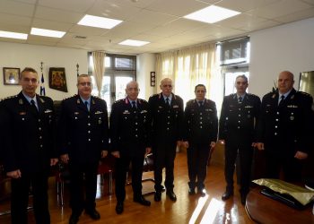 Επίσκεψη του Α΄ Υπαρχηγού Ελληνικής Αστυνομίας στη Γενική Περιφερειακή Αστυνομική Διεύθυνση Θεσσαλίας