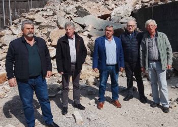 Νέα επίσκεψη του Δημάρχου Πύλης στη Γλύστρα Μυροφύλλου για το κατολισθητικό φαινόμενο