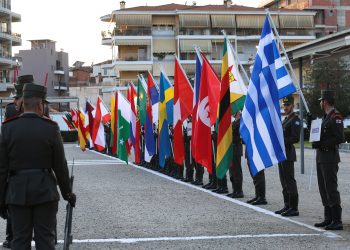 Περηφάνια στην τελετή έναρξης του 60ου Παγκόσμιου Πρωταθλήματος Ανώμαλου Δρόμου Ενόπλων Δυνάμεων στην Πύλη