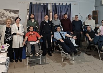 Με επιτυχία η 9η εθελοντική αιμοδοσία της Ένωσης Αστυνομικών Υπαλλήλων Τρικάλων