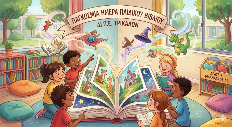Τα Τρίκαλα Γιορτάζουν την Παγκόσμια Ημέρα Παιδικού Βιβλίου: Επιμορφωτικές Δράσεις και Μαγικά Ταξίδια Φαντασίας