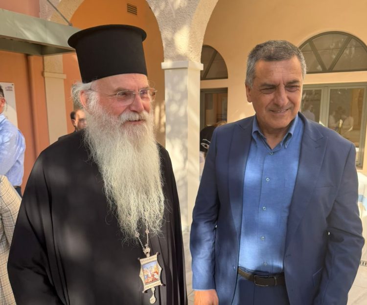 Στην αναγόρευση του Μητροπολίτη Μεσογαίας ο Δ. Κουρέτας
