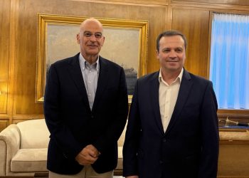 Συνάντηση Λιούτα με τον Υπουργό Εθνικής Άμυνας Νίκο Δένδια